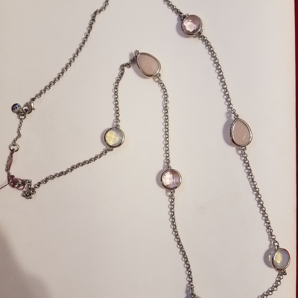 Chloe and Isabel Silver Minaret Long Station Necklace
